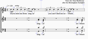 IF YOU MISS ME FROM SINGING - free score